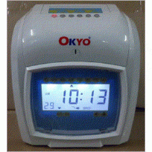 OKYO ET-8300 Time Recorder (Digital Display) FREE TIME CARD / CARD RACK PLUS INSTALLATION